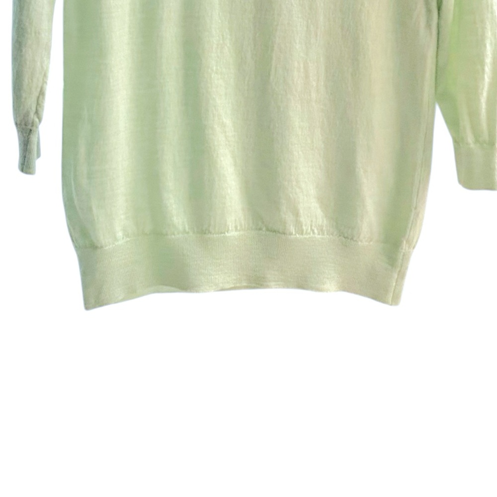JCrew- 100% Merino Wool 3/4” Sleeve Crew Neck Sweater - Picture 5 of 7
